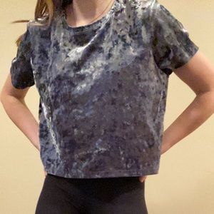 velvet crop top